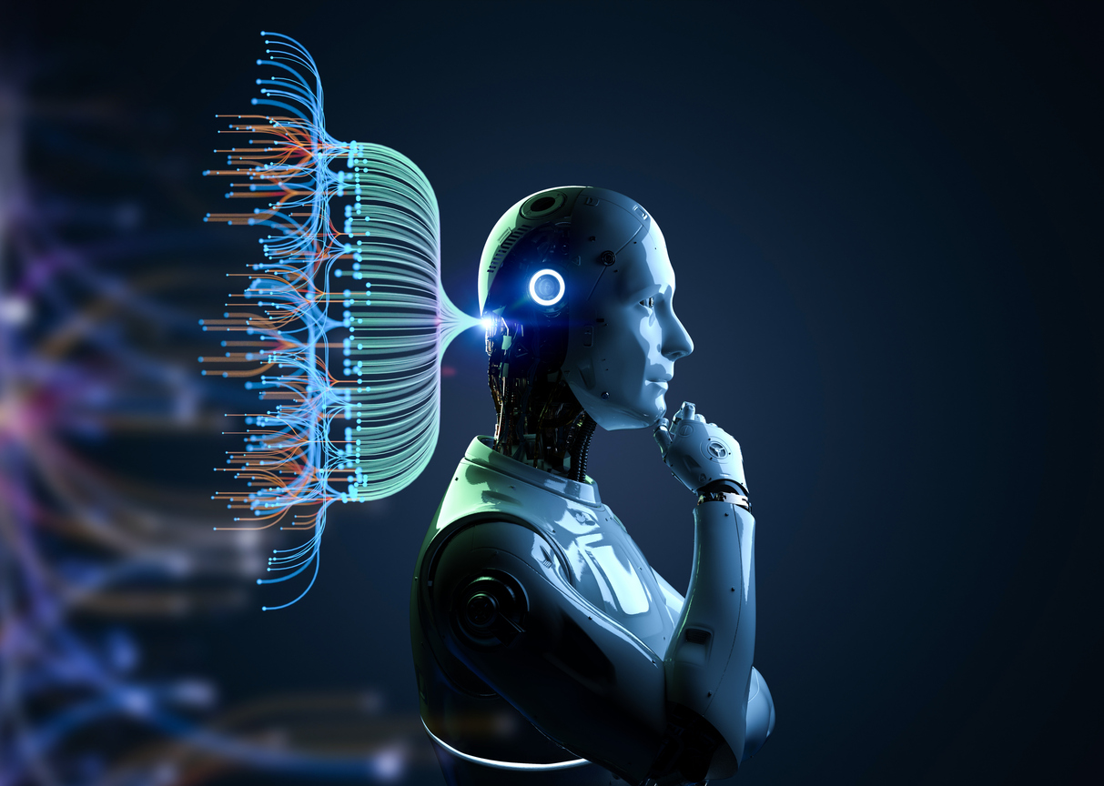 Humanoid bot neurális hálózat mesterséges intelligencia